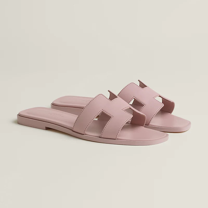 Hermes - Claquettes Rose Cancan